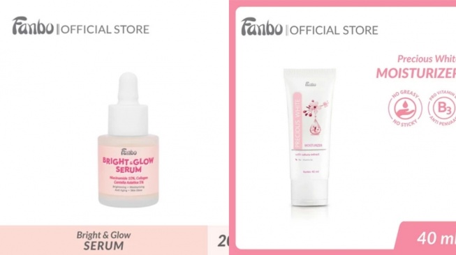 Rangkaian skincare Fanbo untuk mencerahkan wajah (Shopee/fanbocosmetics)