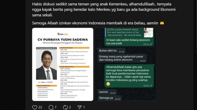 Pengakuan pegawai Kemenkeu soal Purbaya Yudhi Sadewa (Thread)