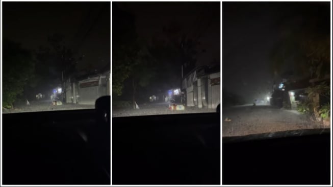 Seorang perempuan menceritakan kondisi pada malam hari saat terjadi banjir di Bali (Instgaram)