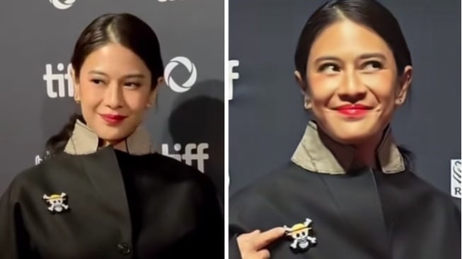 Dian Sastro Hadiri TIFF 2025, Tampil Elegan dengan Pin Bajak Laut One Piece yang Curi Perhatian