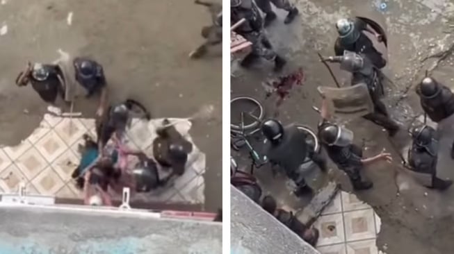 Brutalitas Polisi Nepal Urai Massa Demo, Perempuan Ikut Dihajar saat Berusaha Melerai Temannya