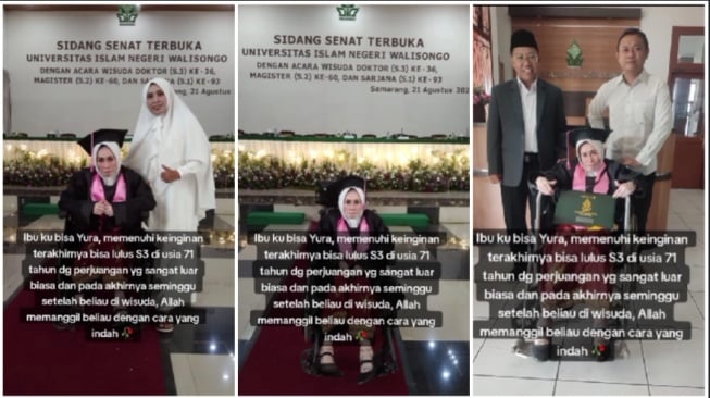 Nenek 71 Tahun Wafat Tenang Seminggu Usai Raih Gelar Doktor (Instagram)