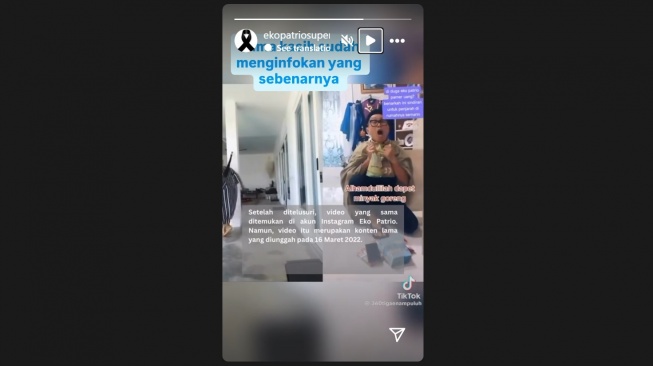 Konten Eko Patrio maling di rumahnya (Instagram/@ekopatrio)