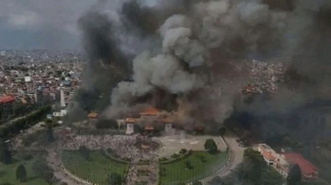 Gedung DPR Nepal Hangus Dibakar, Nilai Bangunannya Mencapai Rp 717 Miliar