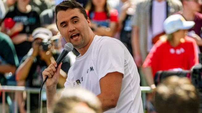 Charlie Kirk sebelum ditembak (X)