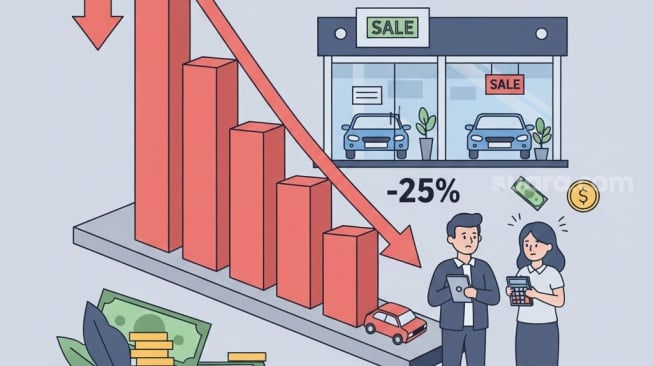 Penjualan Mobil Indonesia Januari hingga Juli 2025 Turun 125.000 Unit Dibanding Dua Tahun Lalu