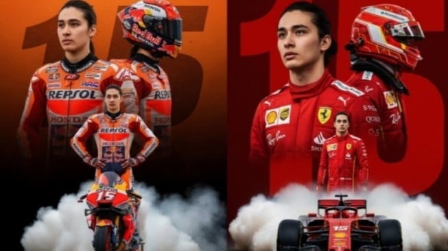 Kumpulan Prompt Gemini AI Edit Foto Poster MotoGP dan F1 yang Super Keren