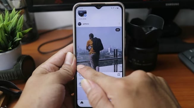 Hasil foto bersambung setelah di upload di Instagram. (YouTube)