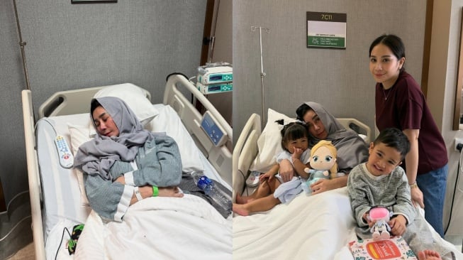 Potret ibu Raffi Ahmad yang sedang terbaring sakit (Instagram/raffinagita1717)