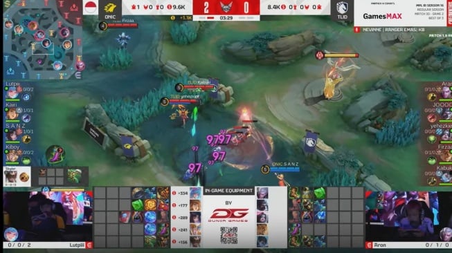 Pertandingan ONIC vs Team Liquid ID (TLID) hari ini, Minggu (14/9/2025)