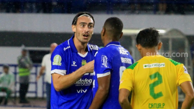 Striker Persib, Andrew Jung. (Rahman/Suara.com)