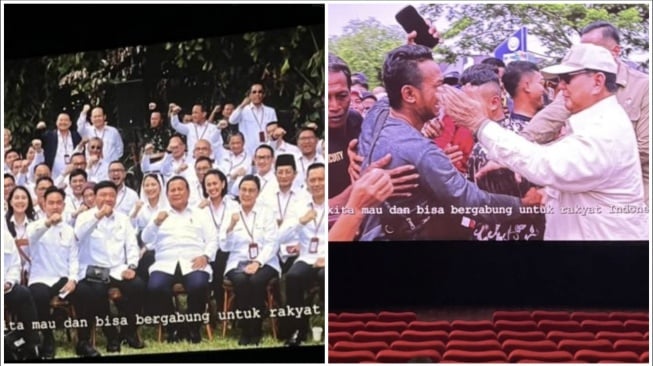 Gerah Nonton Video Prabowo, Publik Serukan Aksi Datang Terlambat ke Bioskop 15 Menit