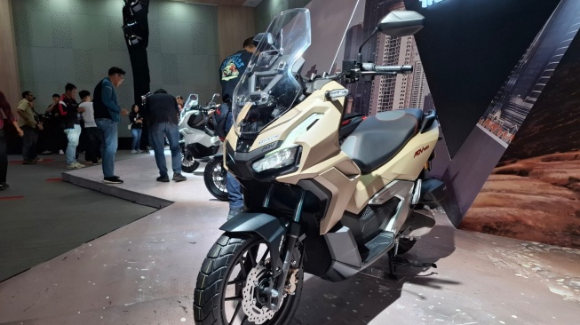 New Honda ADV160 Terbaru yang Sudah Dilengkapi dengan Fitur Honda RoadSync. (Foto: SUARA.COM/Manuel Jeghesta)