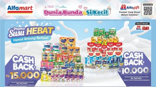 Promo Alfamart Terbaru: Diskon Gila Popok Sweety dan Mamypoko, Susu SGM Cuma Rp80 Ribuan!