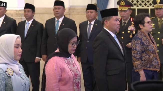 Kepala Lembaga Kebijakan Pengadaan Barang/Jasa Pemerintah (LKPP) Sarah Sadiqa. [YouTube/Sekretariat Presiden]