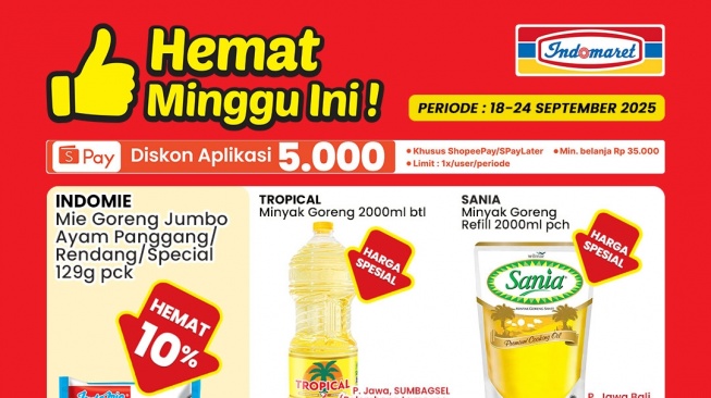Jangan Ketinggalan! Promo Hemat Minggu Ini Indomaret Hadir Lagi, Banjir Diskon