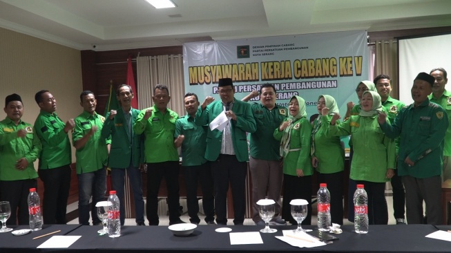 DPC PPP Kota Serang menyatakan mendukung Muhamad Mardiono di Muktamar X. [IST/ Dok PPP Serang]