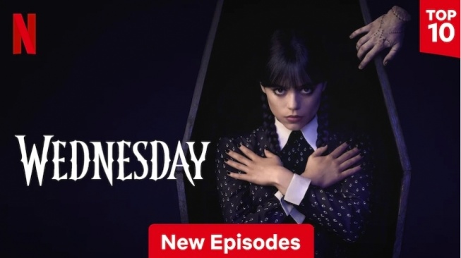 Rekor Baru! Wednesday Season 2 Masuk Top 10 Serial Terpopuler di Netflix