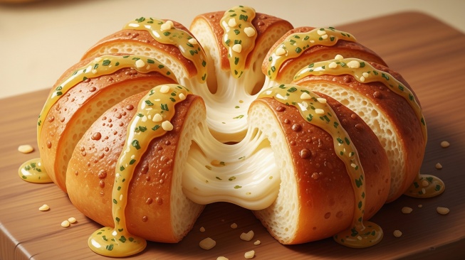 Resep Korean Garlic Cheese Bread Viral: Lembut, Creamy, dan Anti Gagal