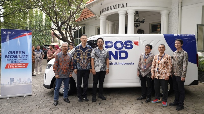 Wuling Mitra EV Jadi Kendaraan Logisitik untuk Pos Indonesia. (Foto: Wuling)