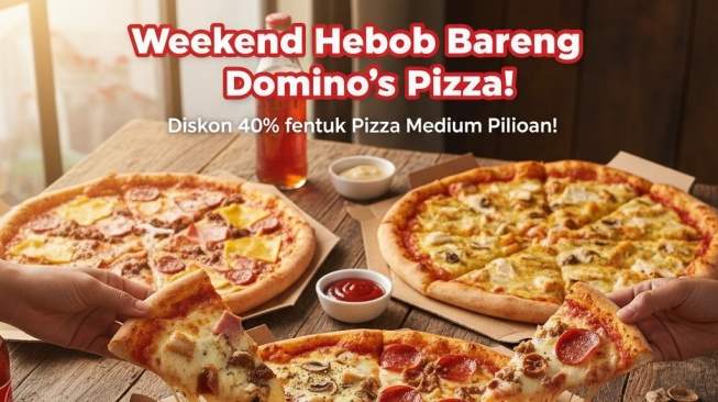 Weekend Heboh Bareng Domino's Pizza: Diskon 40 Persen untuk Pizza Medium Pilihan!