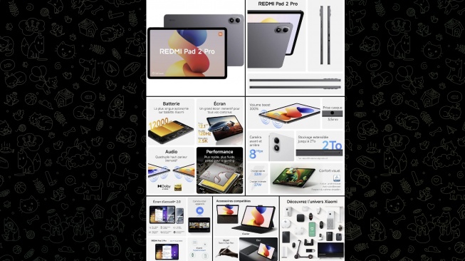 Bocoran Redmi Pad 2 Pro. [Telegram]
