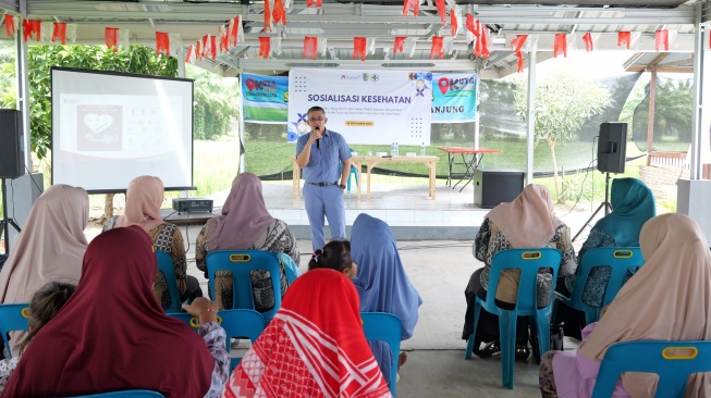 Inalum dan Puskesmas Sei Suka Sosialisasi Perilaku Hidup Bersih dan Sehat ke Warga