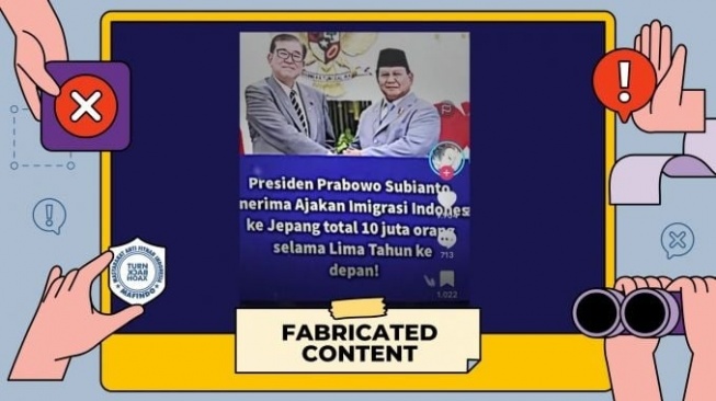 Hoaks Prabowo terima tawaran 10 juta imigran. [Dok. Istimewa]