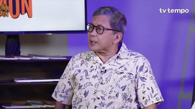 Pengamat Politik, Rocky Gerung. [Tangkapan layar/YouTube Tempodotco]