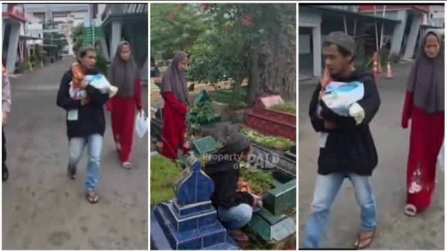 Pasutri tidak mampu membayar pemakaman buah hatinya akhirnya ditolong polisi (Instagram)