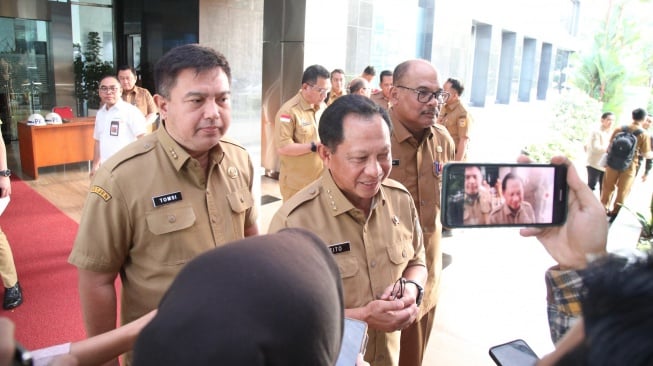 Mendagri Muhammad Tito Karnavian menyatakan bahwa realisasi APBD saat ini dapat dipantau secara real time melalui Sistem Informasi Pemerintahan Daerah (SIPD) (Dok: Kemendagri)