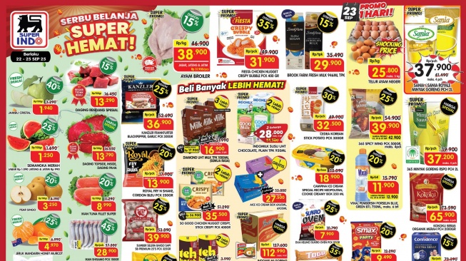Promo Superindo Weekday Katalog Awal Pekan 22-25 September 2025