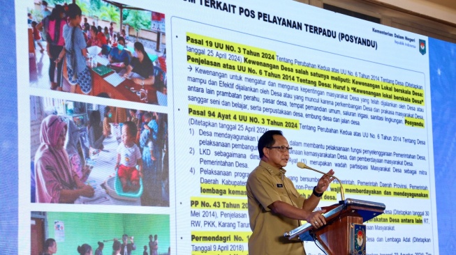 Mendagri Muhammad Tito Karnavian menjelaskan, keberadaan Posyandu diatur dalam Undang-Undang (UU) Nomor 3 Tahun 2024, Peraturan Pemerintah (PP) Nomor 43 Tahun 2014, Peraturan Menteri Dalam Negeri (Permendagri) Nomor 18 Tahun 2018, serta Permendagri Nomor 13 Tahun 2024 (Dok: Kemendagri)