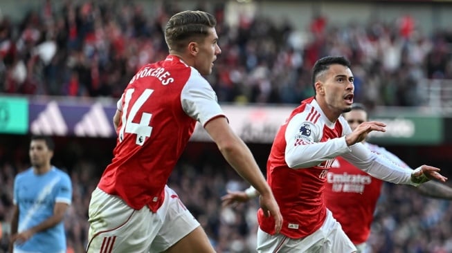 67,2 Persen! Arsenal Catat Rekor Penguasaan Bola Tertinggi Lawan Tim Pep Guardiola