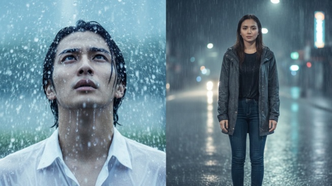 Kumpulan Prompt Gemini AI Foto di Tengah Hujan yang Natural dan Estetik
