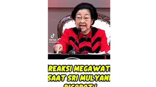 Hoaks  Megawati Marah Sri Mulyani Dicopot. [Dok. Istimewa]