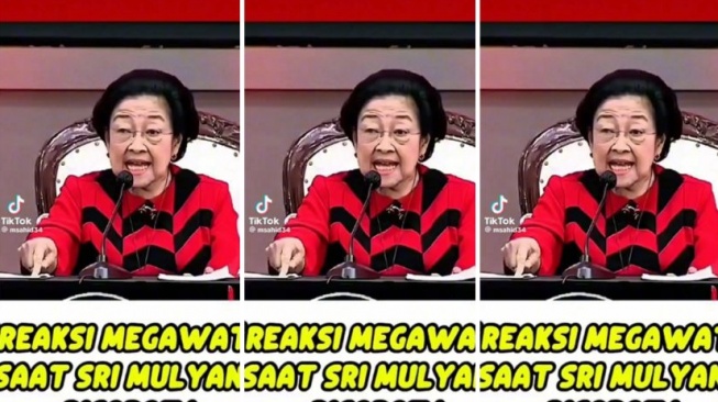 Hoaks Megawati marah karena Sri Mulyani dicopot. [Ist]