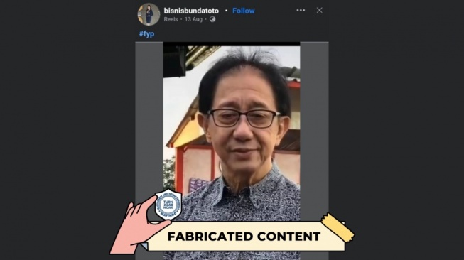 Hoaks Presiden Direktur Sidomuncul bagi-bagi uang. [Dok. Istimewa]