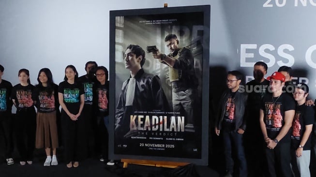Rio Dewanto Deg-degan Main di Film Keadilan: The Verdict. [Suara.com/Tiara Rosana]