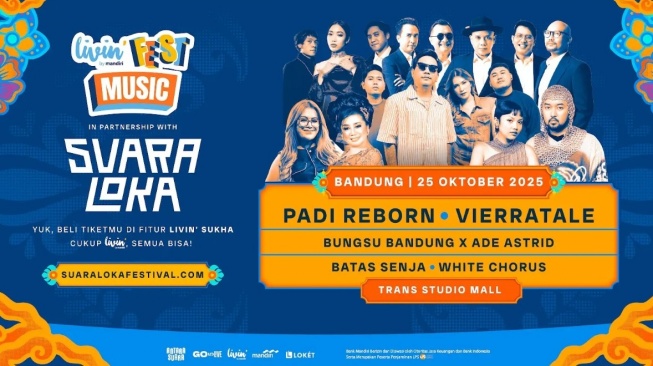 Padi Reborn dan Vierratale Siap Ramaikan Livin Music Fest Bandung