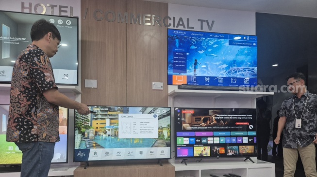 LG Electronics Indonesia membocorkan strategi memperkuat pasar Information Display, Jakarta, Kamis (25/9/2025). [Suara.com/Dythia]