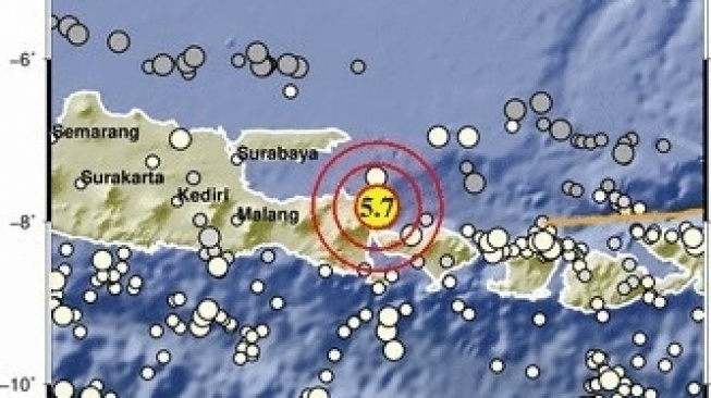 Gempa Banyuwangi Magnitudo 5,7 Terasa Sampai Bali