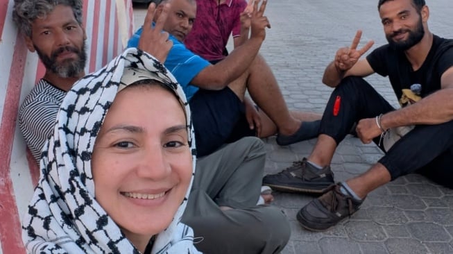 Di Bawah Intimidasi, Wanda Hamidah Satukan 14 Aktivis di Kapal Baru Menuju Palestina