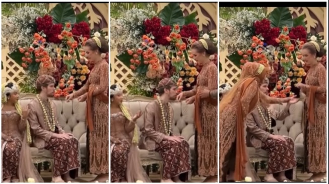 Momen Kocak Bule Nikahi Gadis Jawa, Niat Hati Cium Tangan Ibunya Malah Caranya Bikin Geli