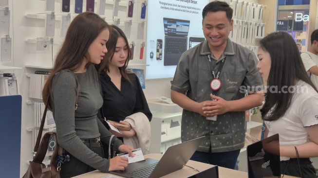 Digimap Apple Premium Partner Grand Indonesia resmi dibuka, Jumat (26/9/2025). [Suara.com/Dythia]