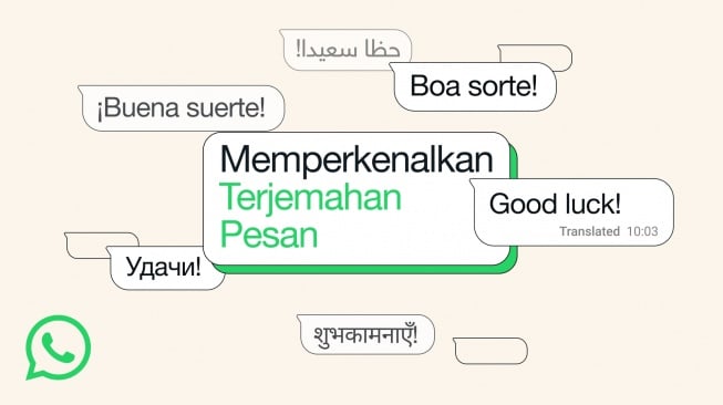 Fitur Terjemahan di WhatsApp. [WhatsApp]
