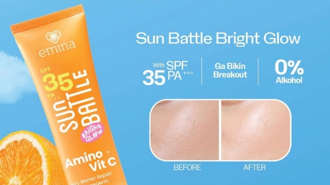 Rekomendasi sunscreen lokal. (Shopee)