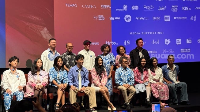 Konferensi pers film Rangga & Cinta: The Rebirth of Ada Apa dengan Cinta? di kawasan Kuningan, Jakarta Selatan pada Senin, 29 September 2025 [Suara.com/Tiara Rosana].