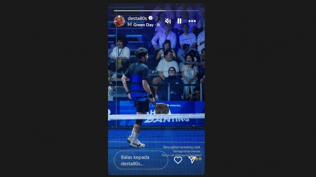 Desta alami cedera harmstring (Instagram/@desta80s)