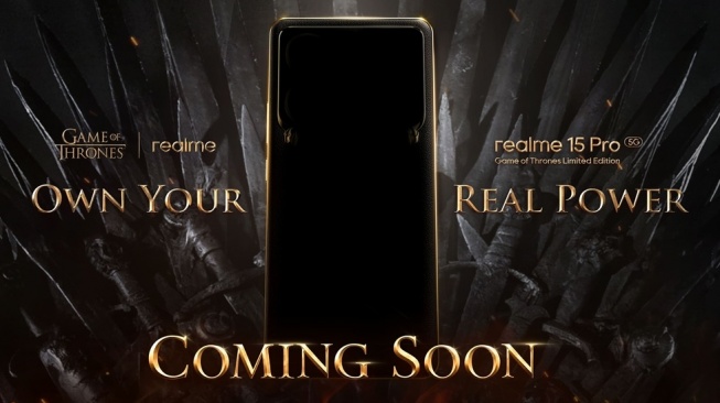 realme 15 Pro Game of Thrones: HP Epik dengan Teknologi Dragonfire dan Desain Bisa Berubah Warna